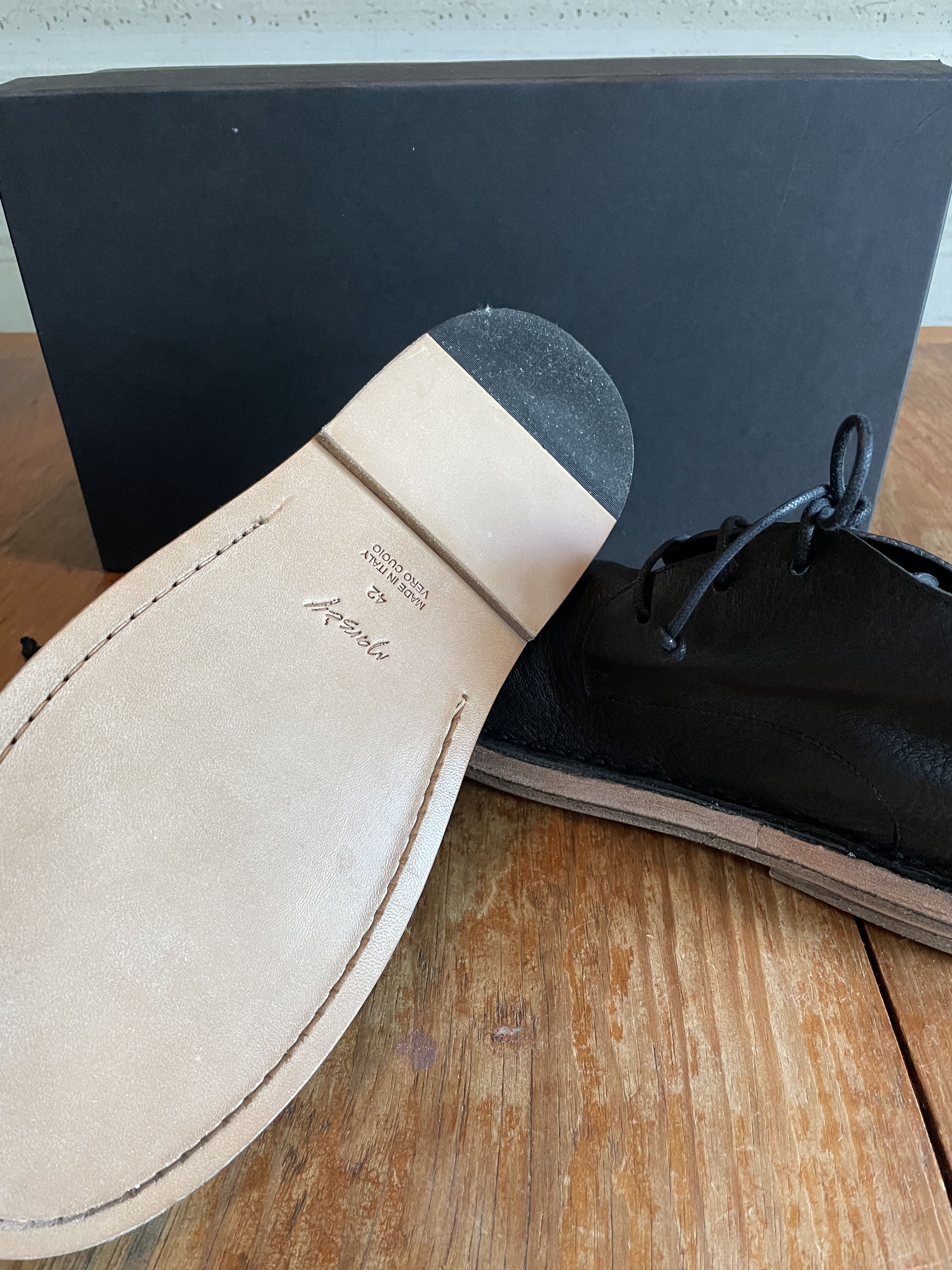 Marsell Marsell Strasacco Black Leather Boots, US 10/10.5/Euro 42 Size US 10 / EU 43 - 4 Thumbnail