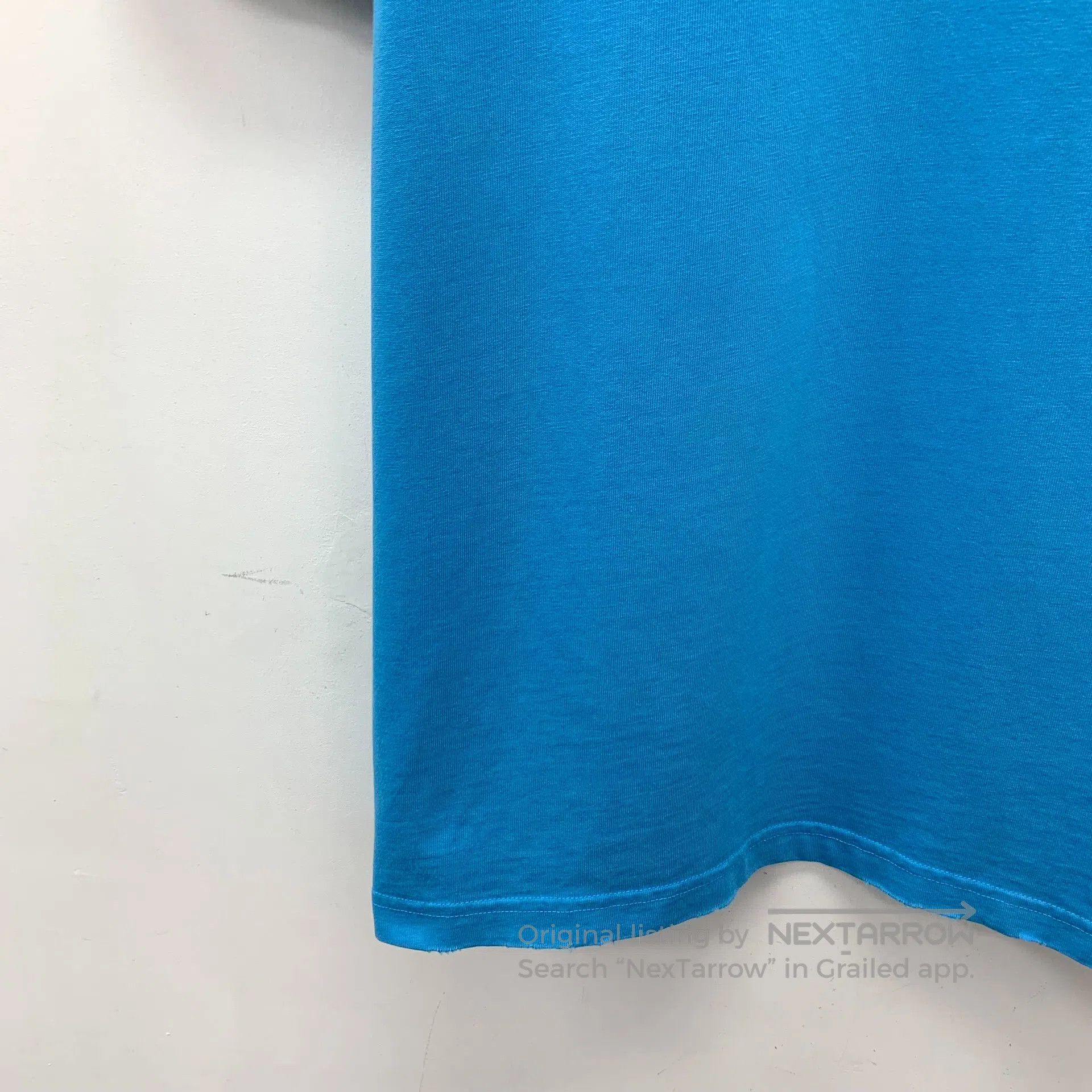 Balenciaga Balenciaga Blue cotton round neck short sleeve T-shirt wit Size US M / EU 48-50 / 2 - 4 Thumbnail