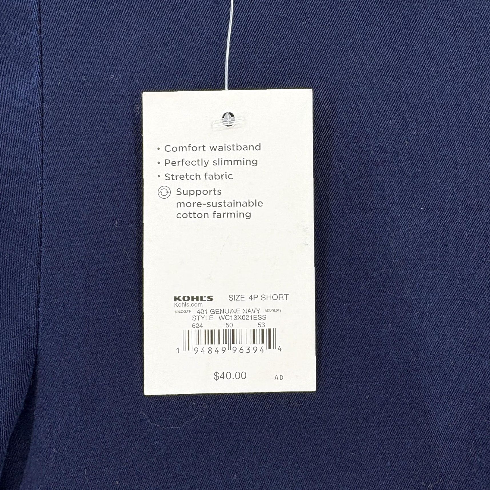 Croft & Barrow Croft & Barrow Pants Womens 4P Short Navy Effortless Stretch Bootcut Comfort NWT Size 27" / US 4 / IT 40 - 4 Thumbnail