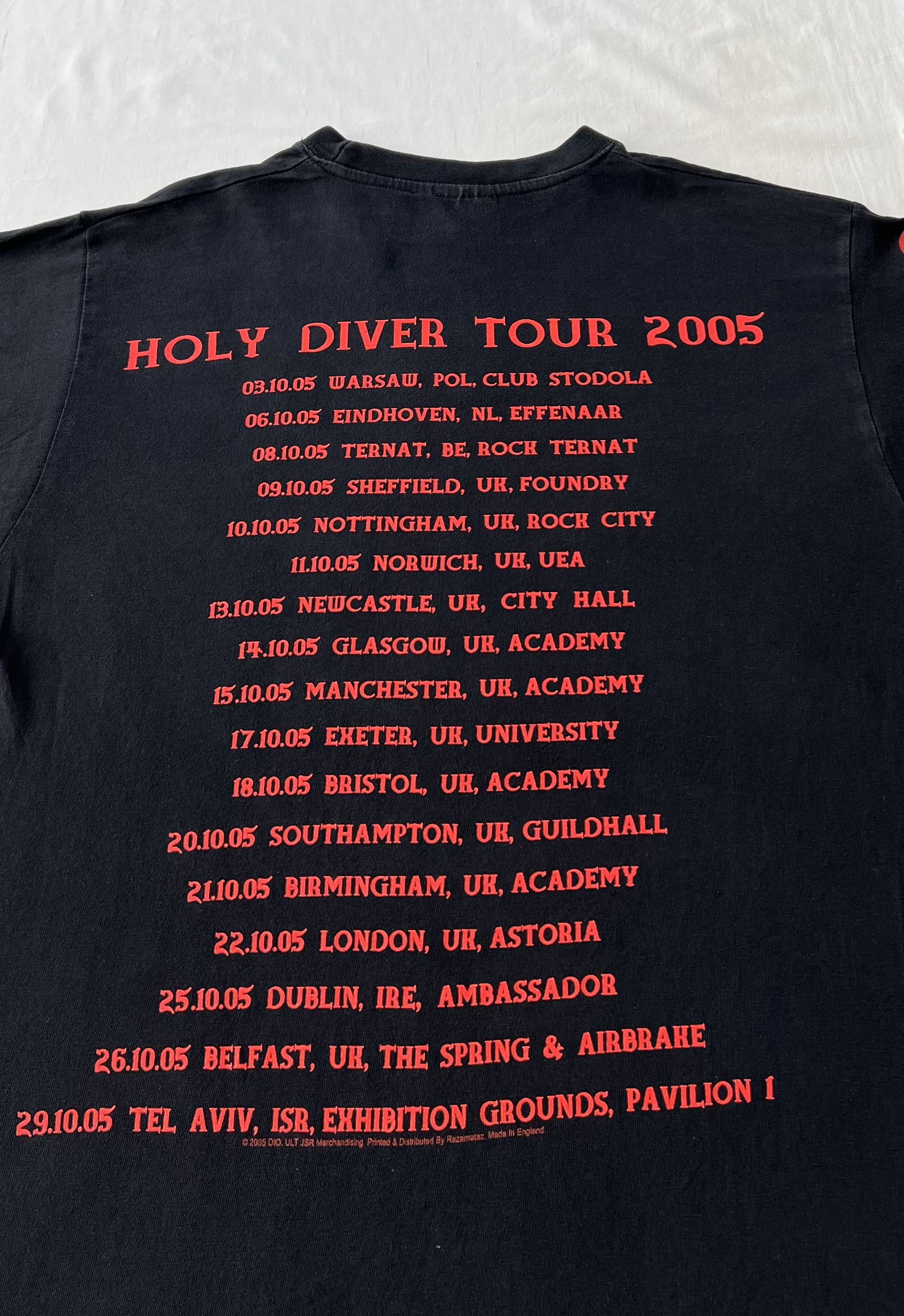 Band Tees Vintage 2005 Dio Holy Diver Tour Black Long Sleeve T-shirt Size US L / EU 52-54 / 3 - 15 Thumbnail