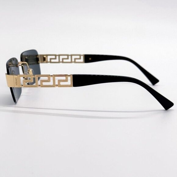 Versace NEW VERSACE SUNGLASSES VE2298 1002/87 GOLD/GRAY UNISEX EYEWE Size ONE SIZE - 7 Thumbnail