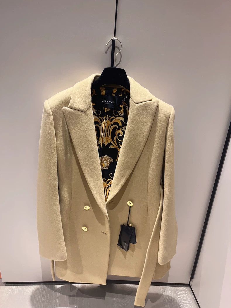 Versace Versace Wool coat blazer Size US S / EU 44-46 / 1 - 1 Thumbnail