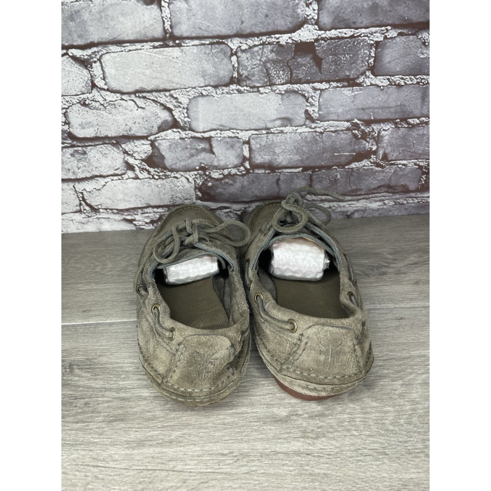 Frye FRYE Mason Tie Moc Camp Taupe Suede Leather Boat Shoes Men S Size US 12 / EU 45 - 4 Thumbnail