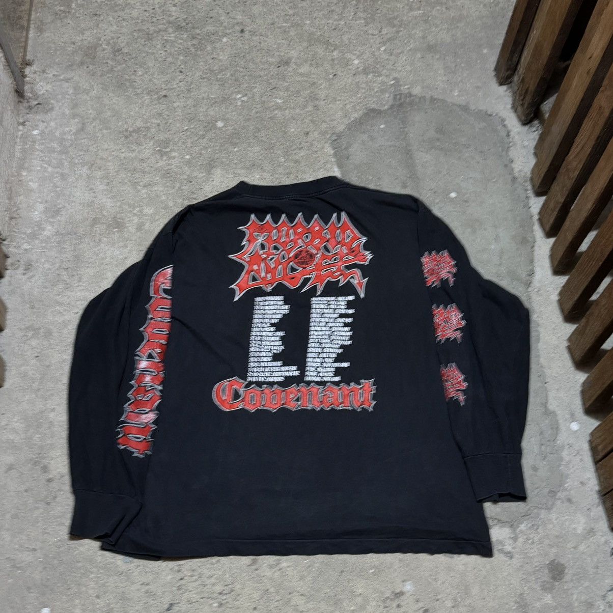 Band Tees × Vintage Vintage 90s Morbid Angel Covenant europa tour long sleeve Size US XL / EU 56 / 4 - 2 Thumbnail