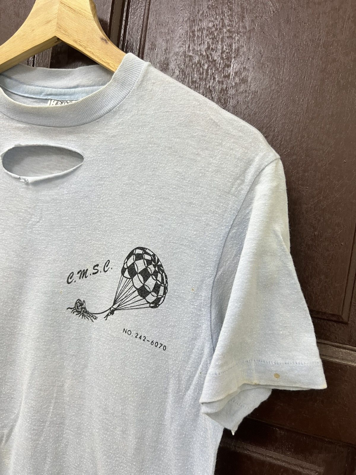 Hanes Vintage Thrashed 80s Hanes Tag Marine Sport Club Challengers Size US M / EU 48-50 / 2 - 3 Thumbnail