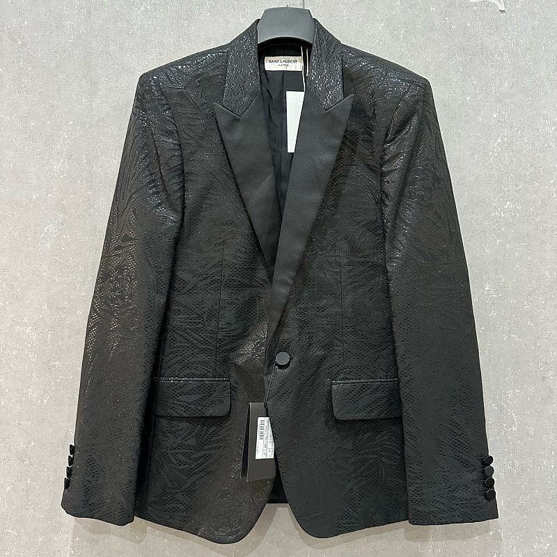 Saint Laurent Paris Saint Laurent Patterned Blazer Size 46 Size 36R - 1 Thumbnail