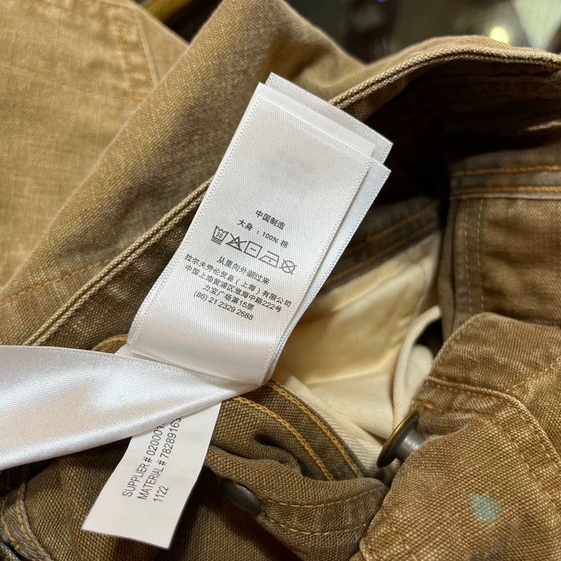 RRL Ralph Lauren RRL Ralph Lauren Splashing ink to make old jumpsuit Size US 32 / EU 48 - 4 Thumbnail