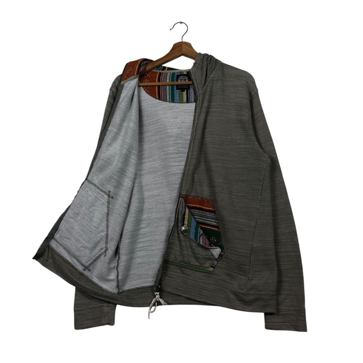 Japanese Brand Archive Culture Mix Hoodie Southwestern Woven Pocket Detail Size US L / EU 52-54 / 3 - 13 Thumbnail
