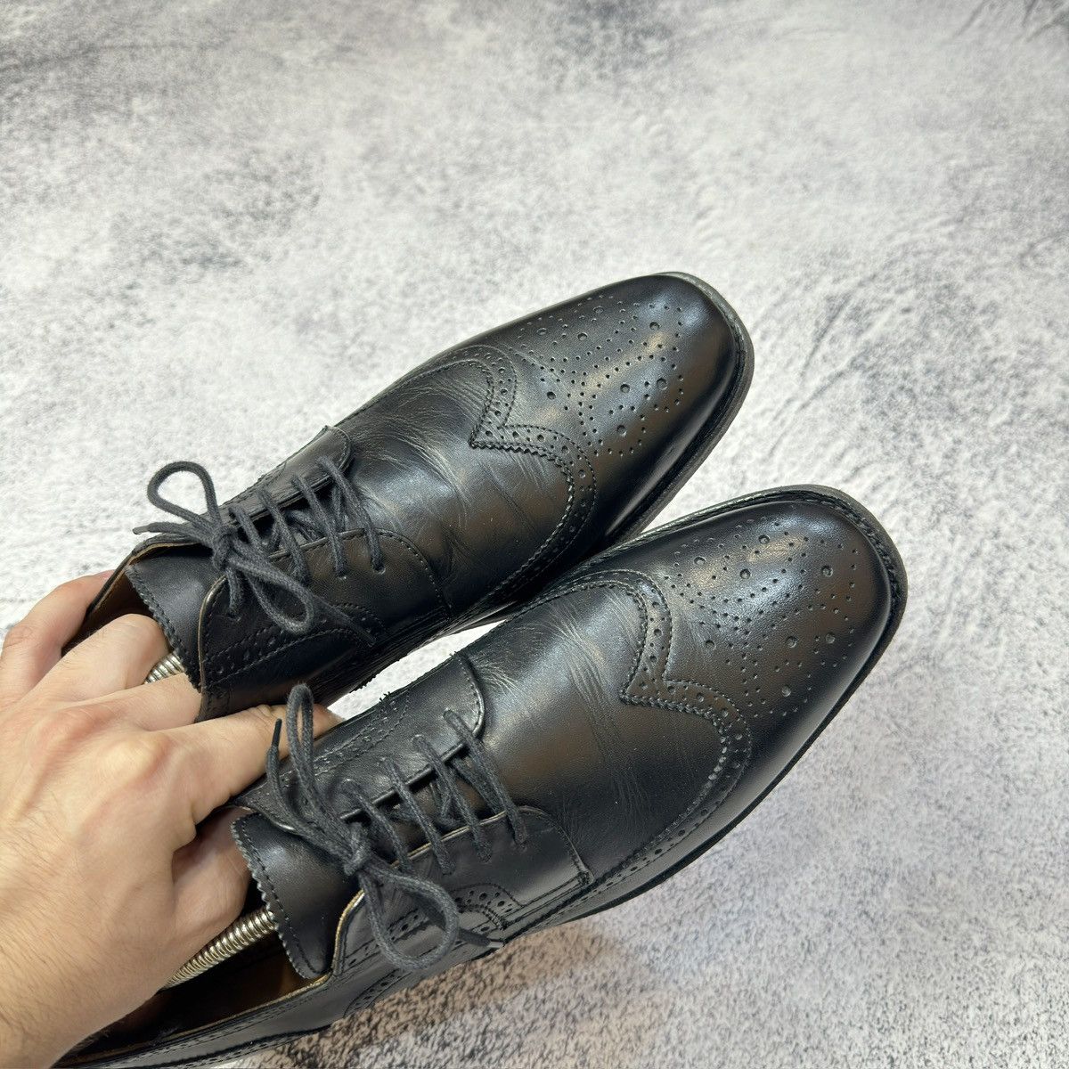 Borelli Mens Welted Black Brogues US11 UK10 EU44 29cm