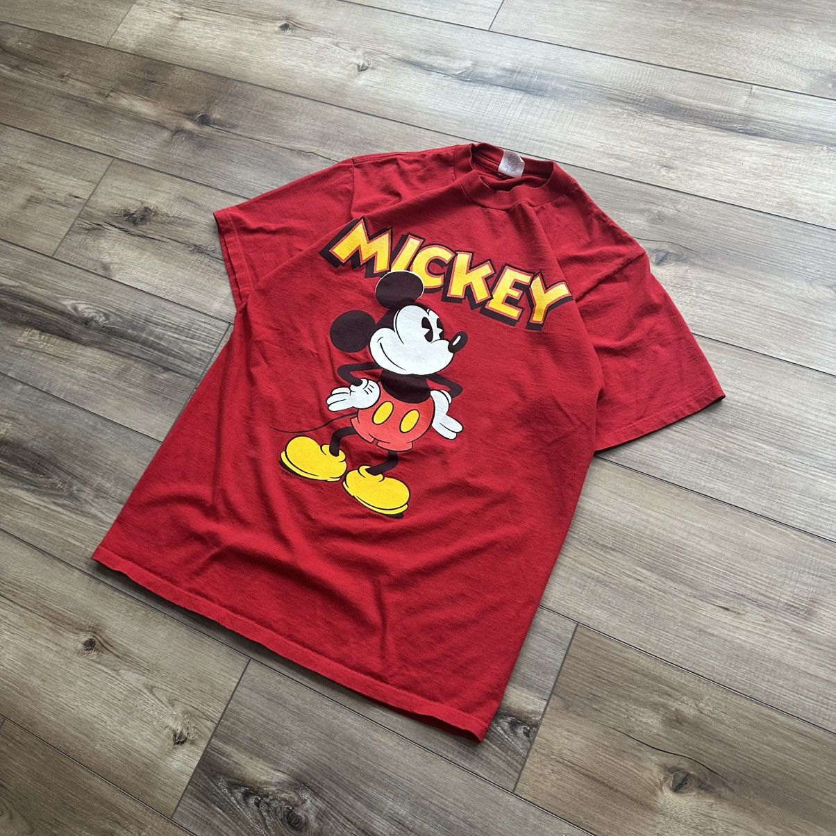 Disney Vintage 90s Mickey Mouse Made in USA Graphic Tee Size US L / EU 52-54 / 3 - 3 Thumbnail