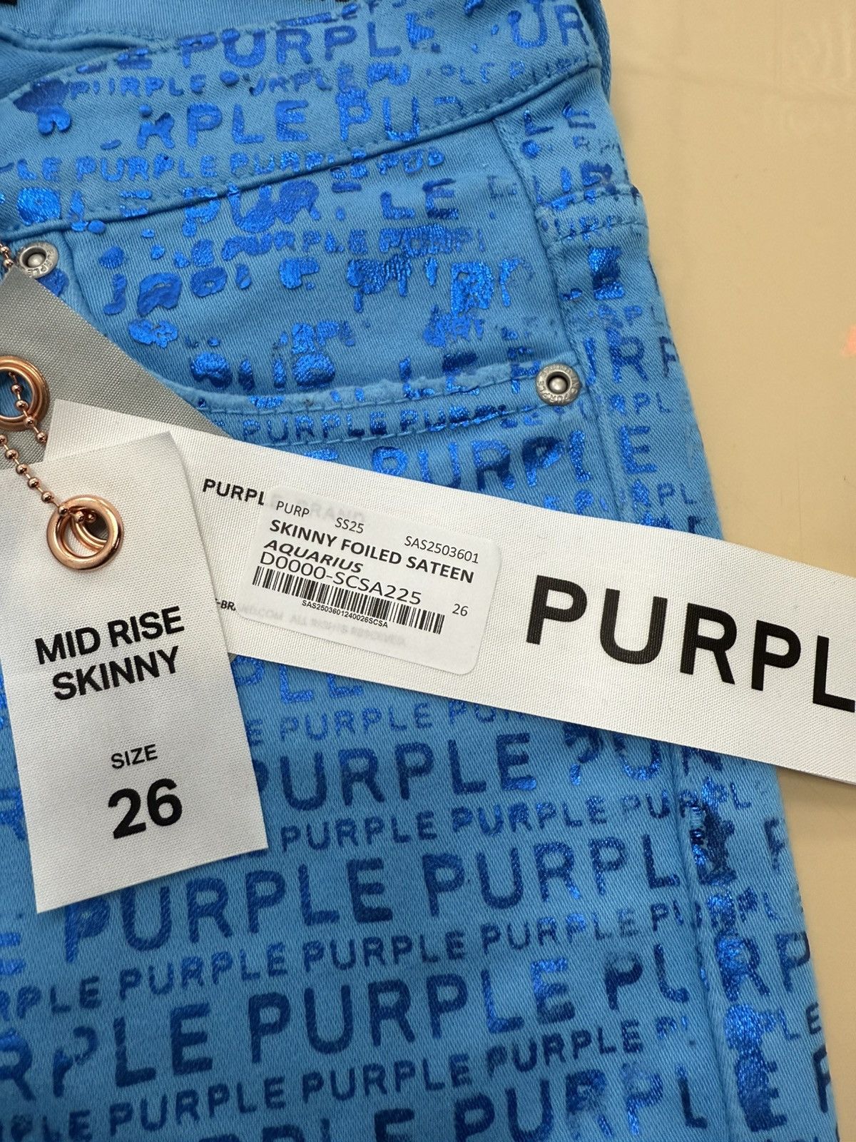 Other Purple Brand Aquarius blue Jeans Size 26" / US 2 / IT 38 - 2 Thumbnail