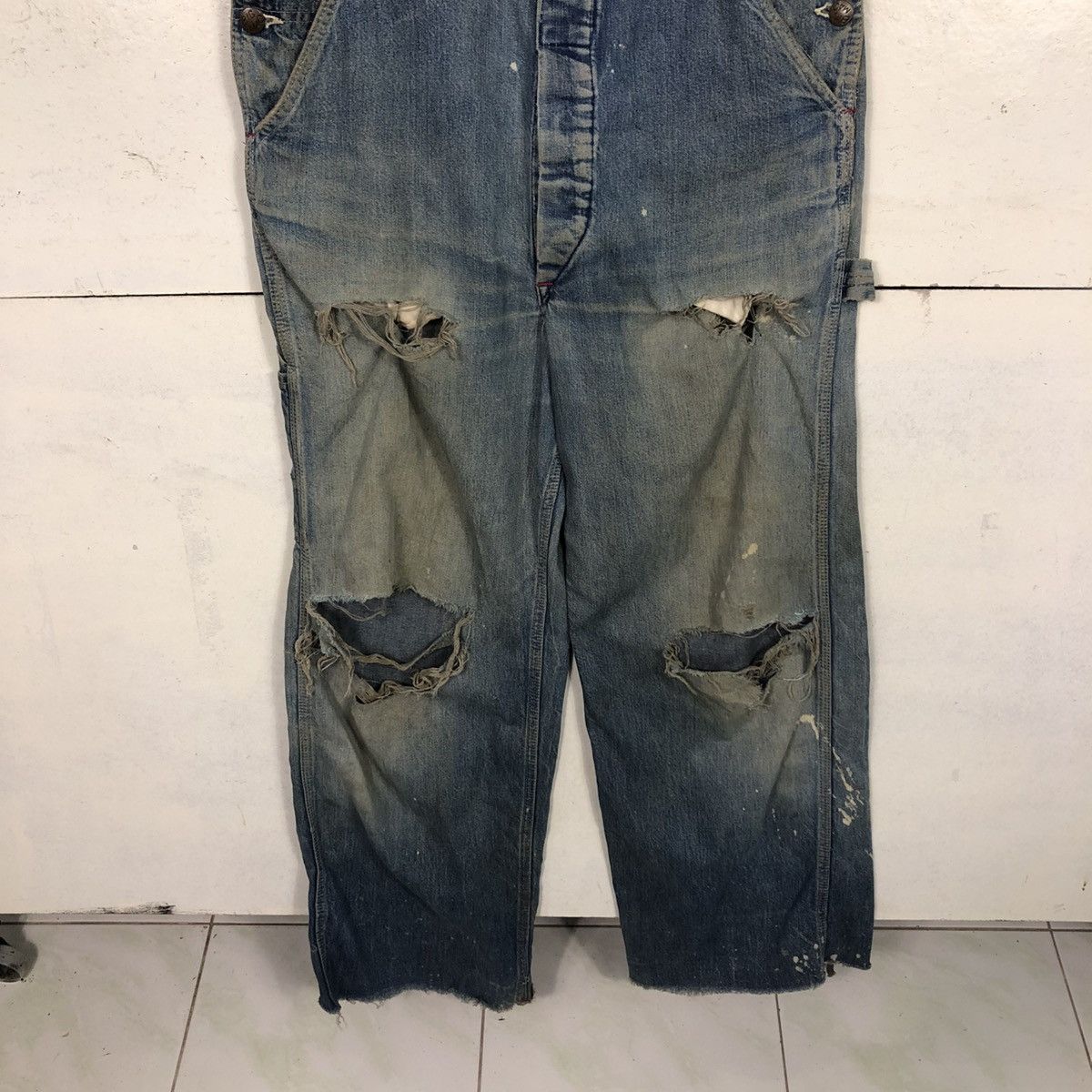 Vintage Vintage Union Made Denim Overall Big Mac Square Bak Size US 34 / EU 50 - 6 Thumbnail