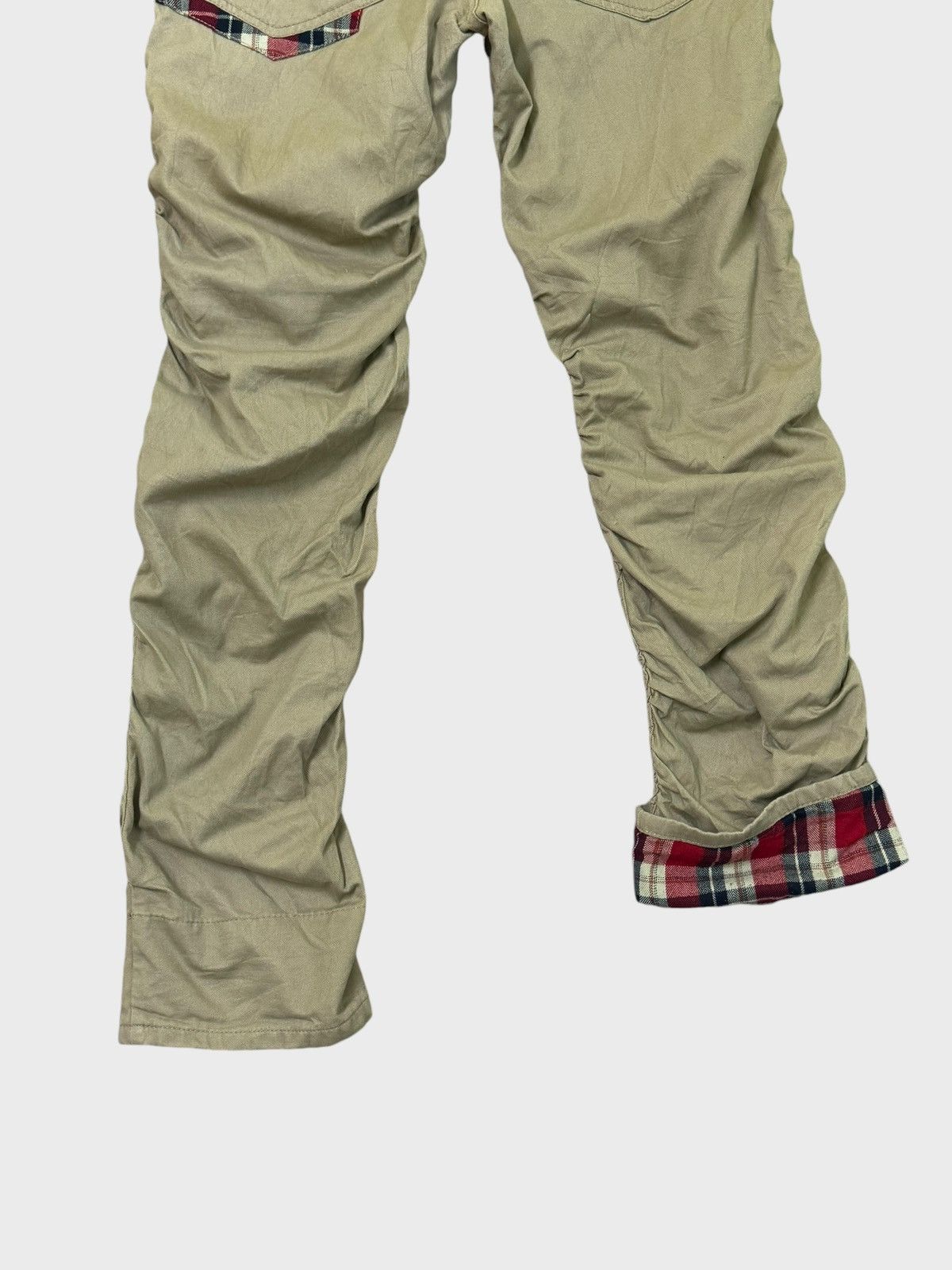 Japanese Brand Stacked Pant Plaid Tartan Distressed pant Size US 32 / EU 48 - 11 Thumbnail