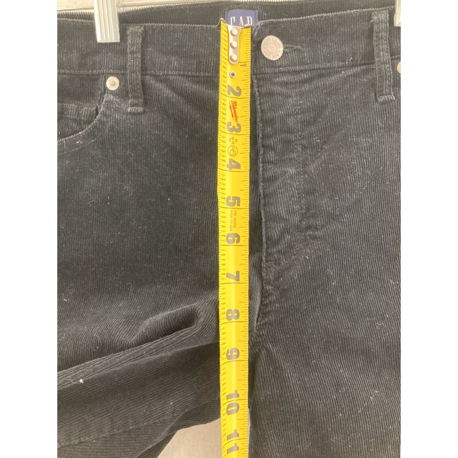 Gap Gap Corduroy Pants Womens 32T Black Stretch Slim Size 24" / US 00 / IT 34 - 5 Thumbnail