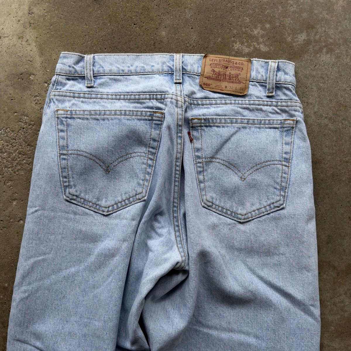 Levi's 90s Levi’s 560 Faded Thrashed Jeans USA ERD Grunge Chrome Size US 32 / EU 48 - 4 Thumbnail