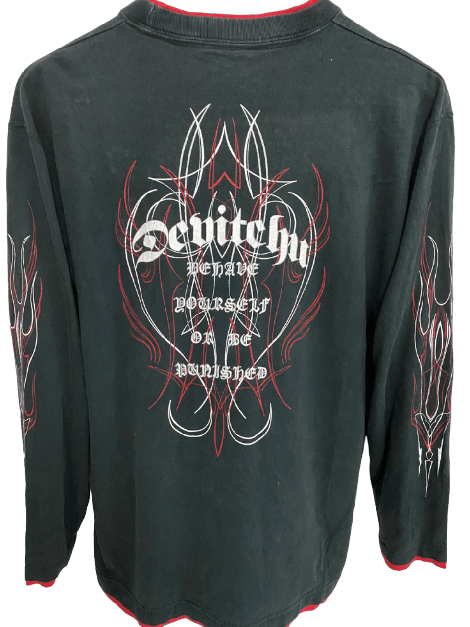 Japanese Brand Y2K Vintage Cross Flamed Devitchu Size US M / EU 48-50 / 2 - 5 Thumbnail