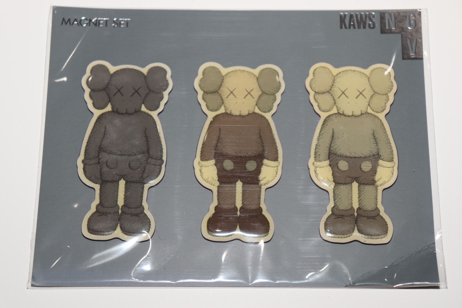 Kaws KAWS NGV - Companion Magnet Set - Black Gray Brown Size ONE SIZE - 3 Thumbnail