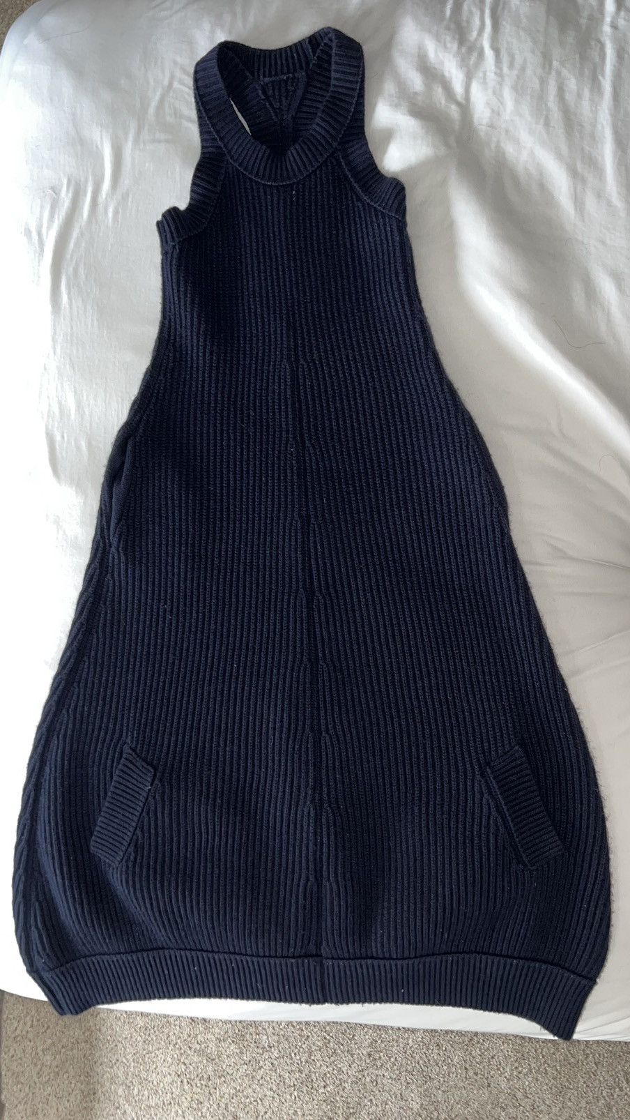 Yohji Yamamoto Yohji Yamamoto Heavy Wool Knitted Sweater Pocket Dress Size XS / US 0-2 / IT 36-38 - 6 Thumbnail