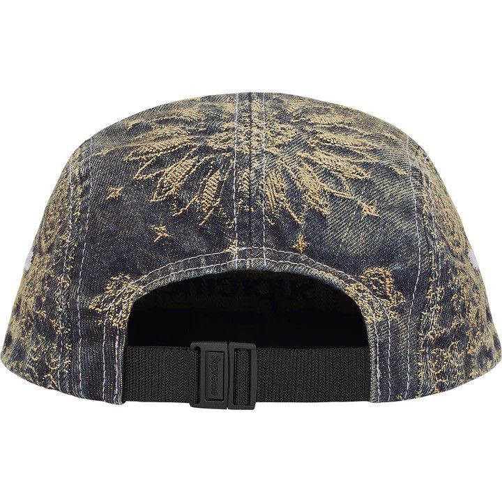 Supreme Bandana Jacquard Denim Camp Cap Blue Size ONE SIZE - 5 Thumbnail