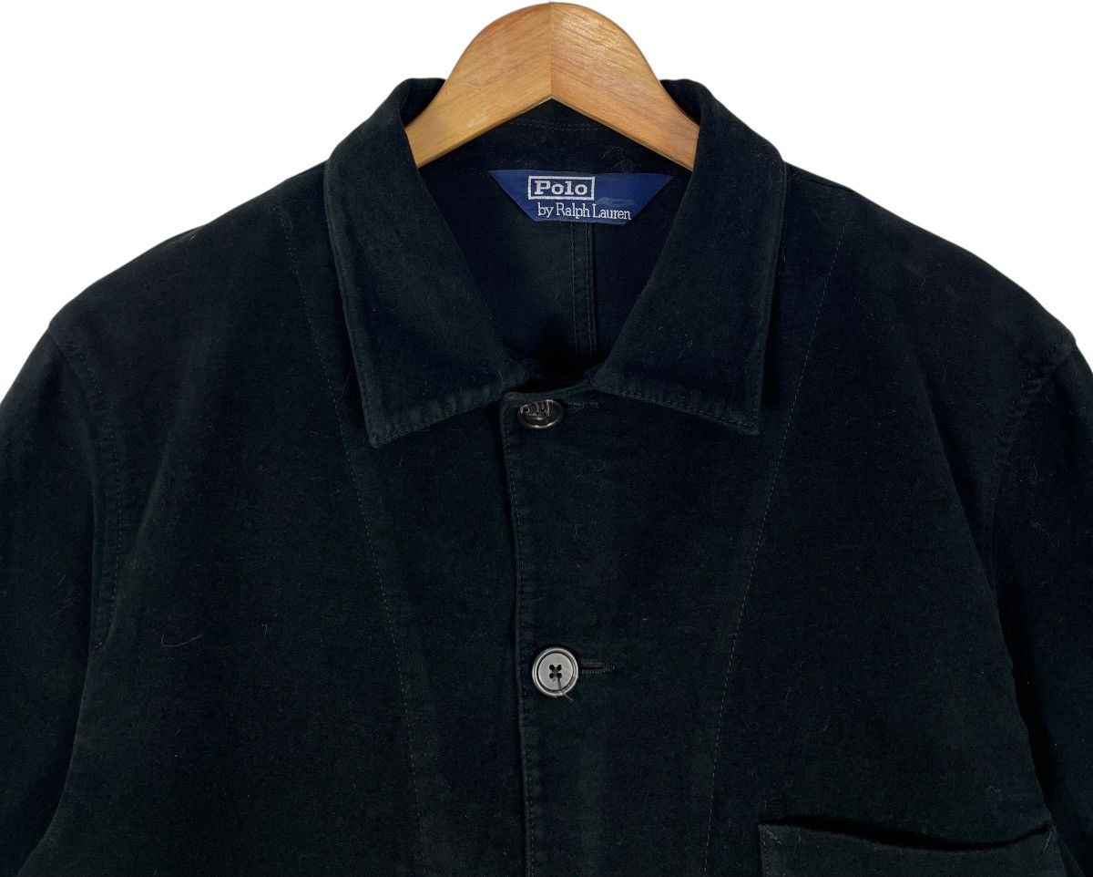 Polo Ralph Lauren Vintage Polo RL Black Velvet Chore Jacket Size US L / EU 52-54 / 3 - 5 Thumbnail