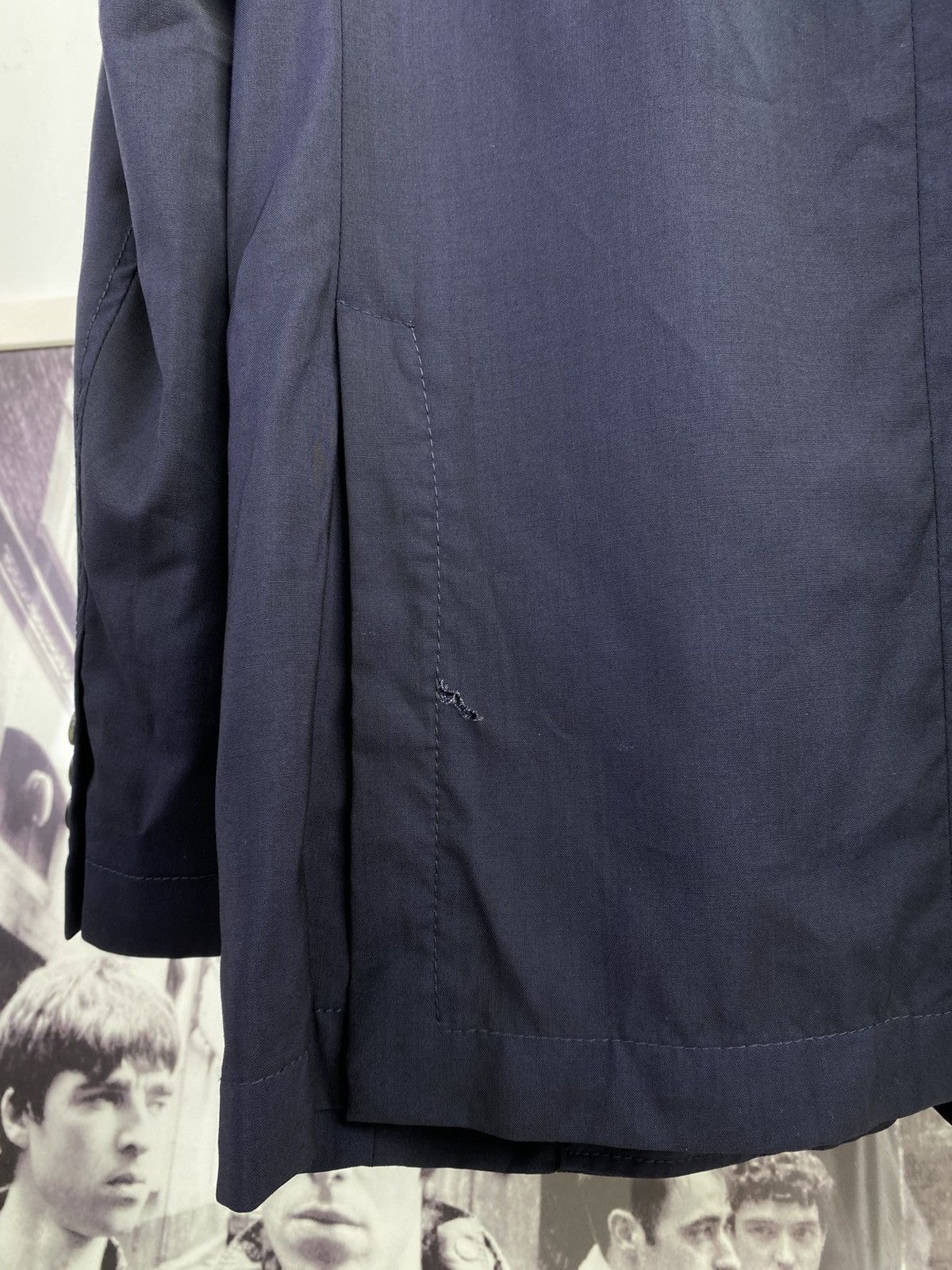 Miu Miu Y2K 2000’s Miu Miu Navy Blue Sing Breast Blazer Jacket Size 44R - 11 Thumbnail