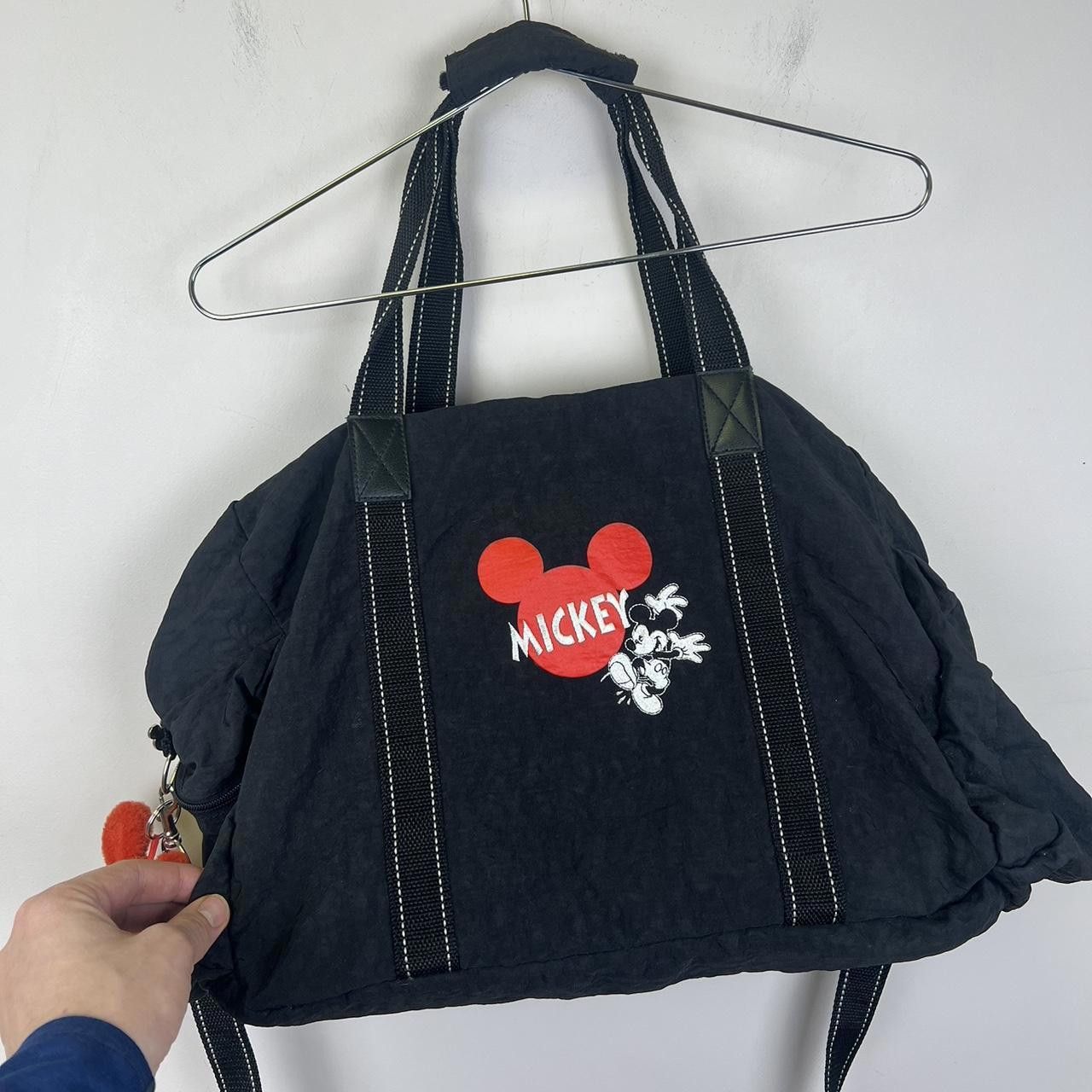 Disney Mickey Mouse Stylish Tote Bag - Black Quilted Design Size ONE SIZE - 2 Thumbnail