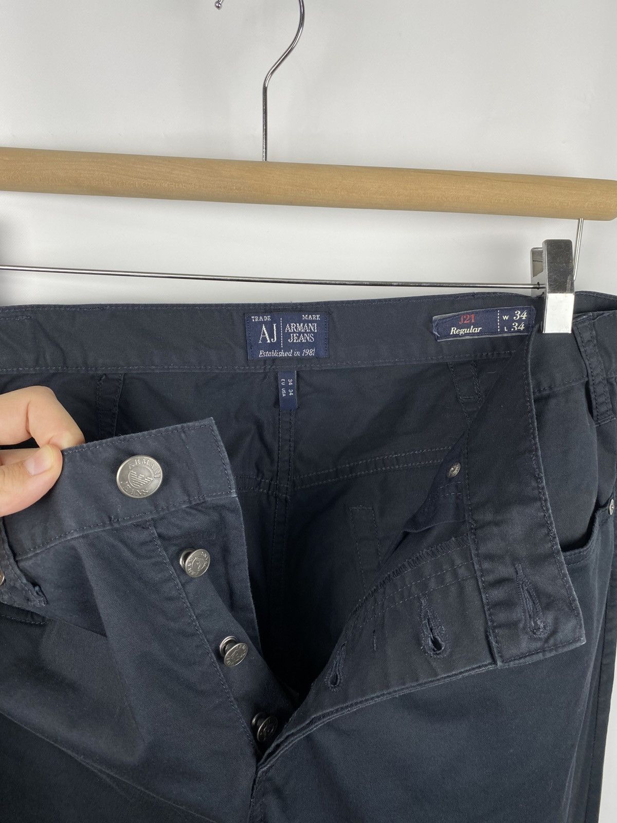 Armani Jeans Chino Pants Cotton Men size 34 x 34