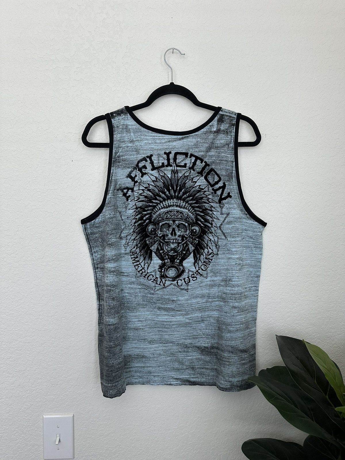 Affliction × Japanese Brand Crazy Affliction Y2K tank top Size Large Grunge Size US L / EU 52-54 / 3 - 1 Thumbnail