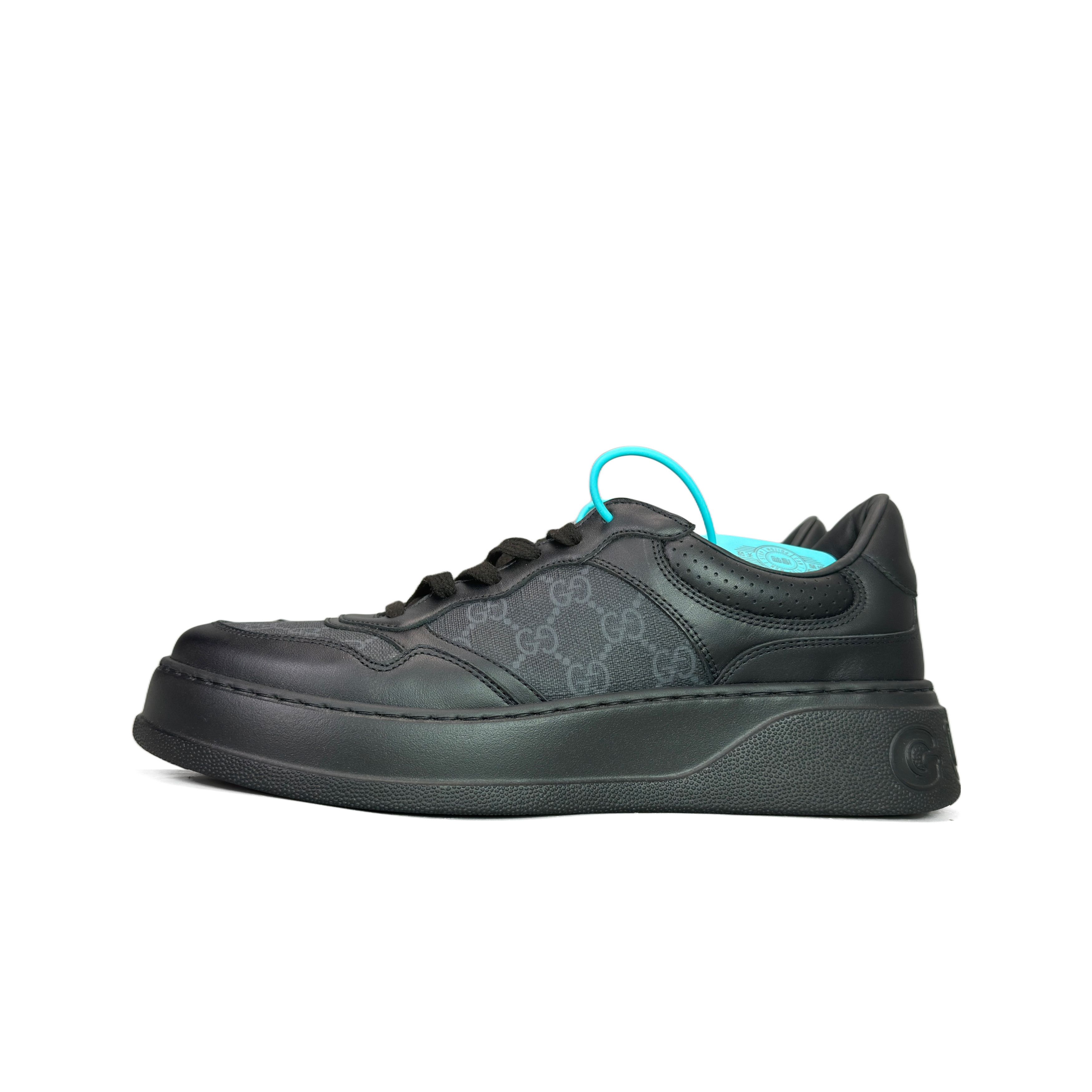 Gucci Gucci GG Monogram Leather Low-Top Sneakers Size 9 Size US 9 / EU 42 - 1 Thumbnail