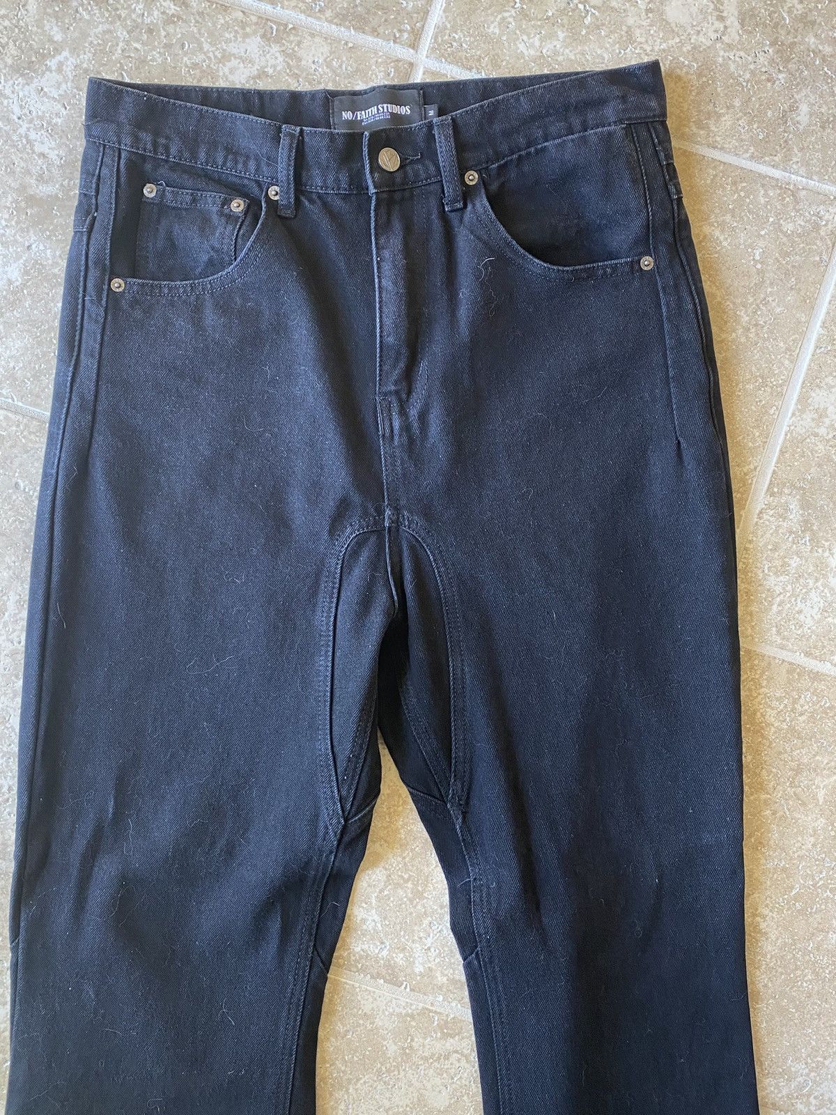 No Faith Studios No Faith Studios Bootcut Black Jeans Mens 32 NEVER WORN Size US 32 / EU 48 - 3 Thumbnail