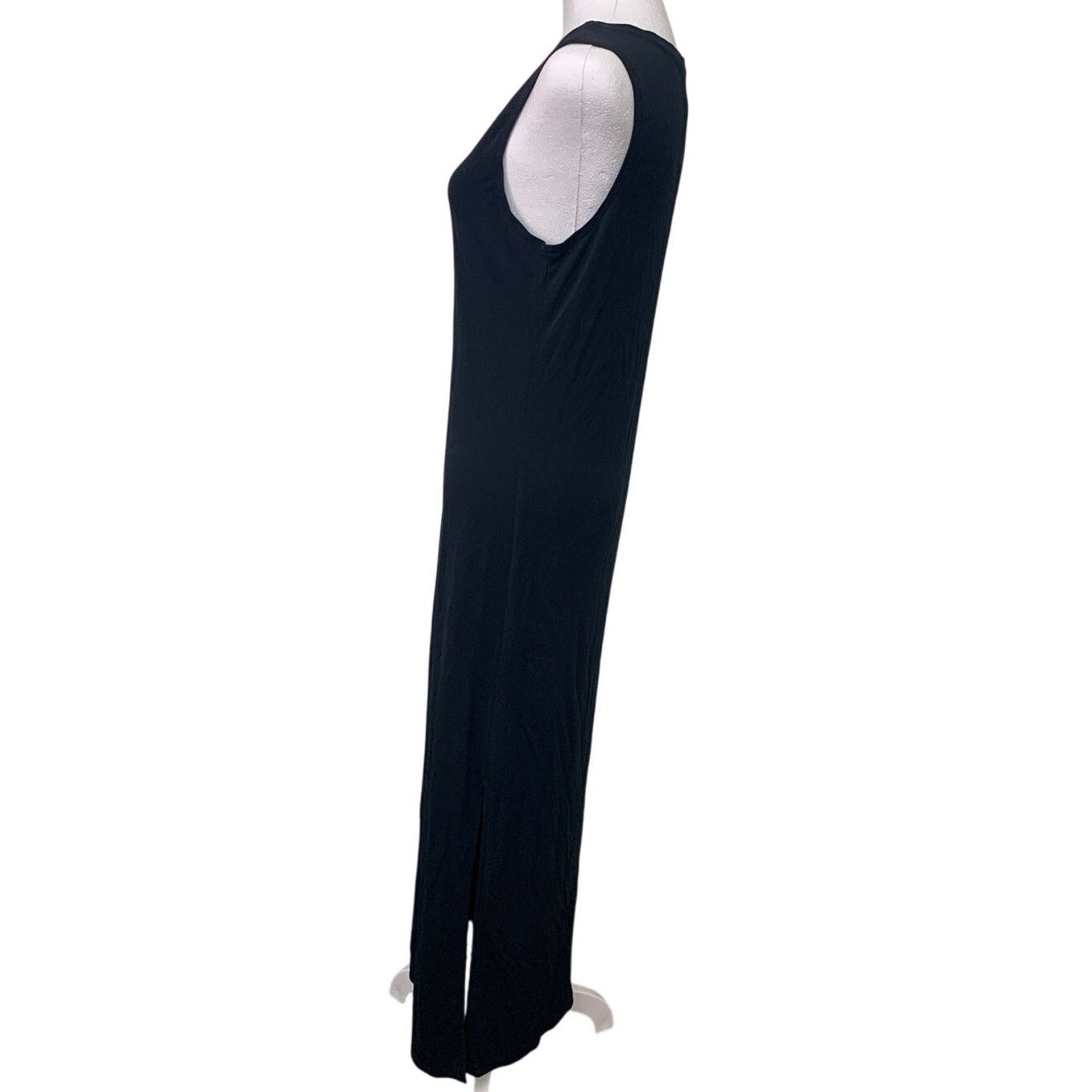Gap GAP Womens Medium Long Black Sleeveless V Neck Maxi Dress Size M / US 6-8 / IT 42-44 - 3 Thumbnail