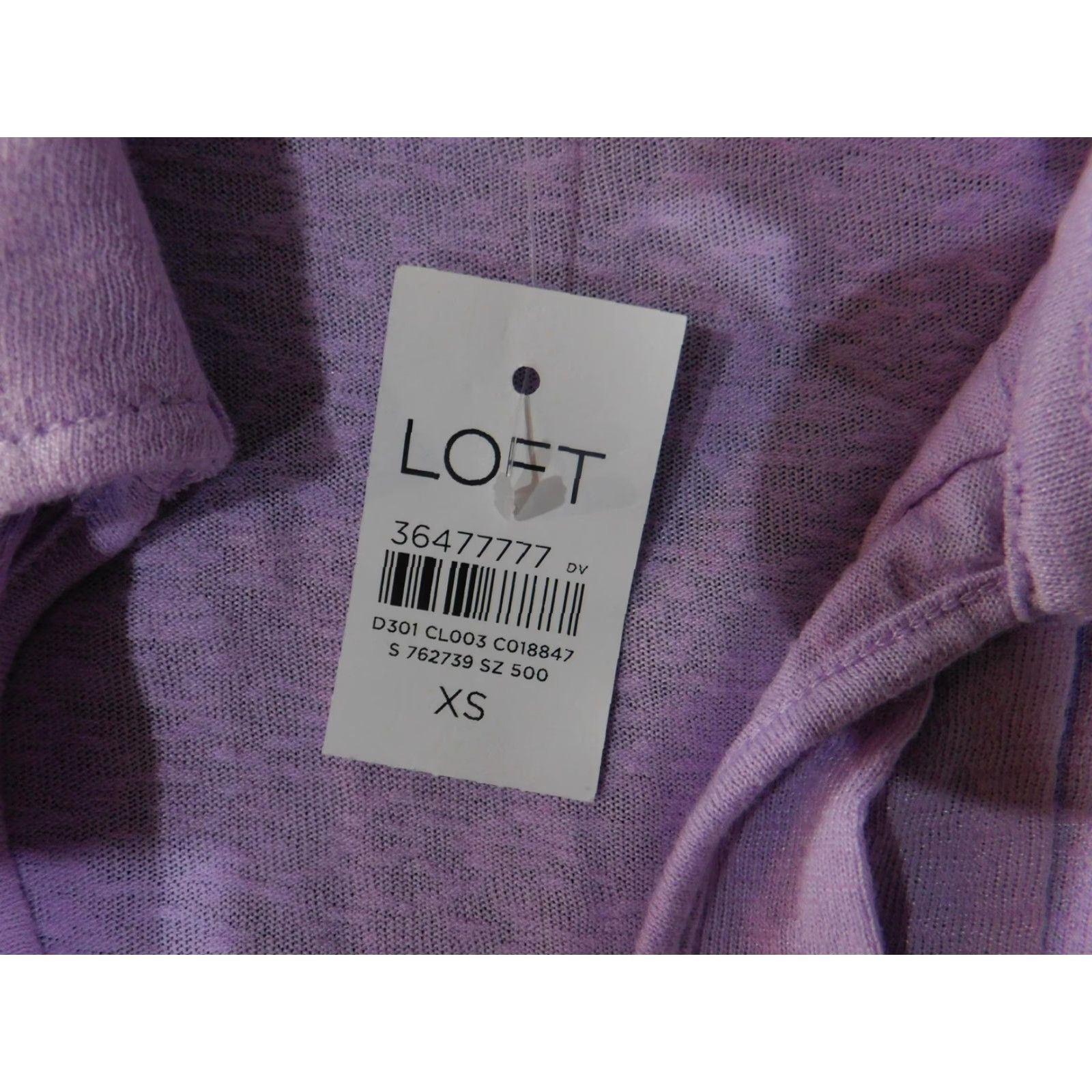 Loft LOFT Sleeveless Collared Top Womens XS Purple Pleated Front Blouse Spring Tank Size XS / US 0-2 / IT 36-38 - 6 Thumbnail