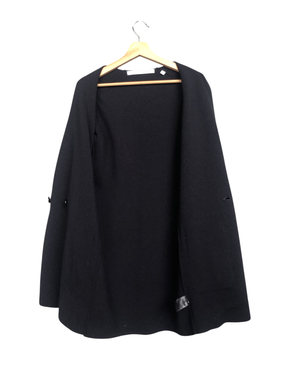 Lemaire × Uniqlo Uniqlo x Lemaire No Collar Long Cardigan Wool Coat Jacket Size S / US 4 / IT 40 - 2 Thumbnail
