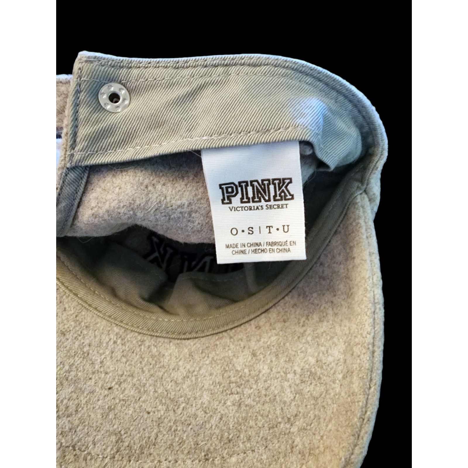 Victoria's Secret Victoria's Secret Gray Wool One Size Adjustable Baseball Ca Size ONE SIZE - 3 Thumbnail