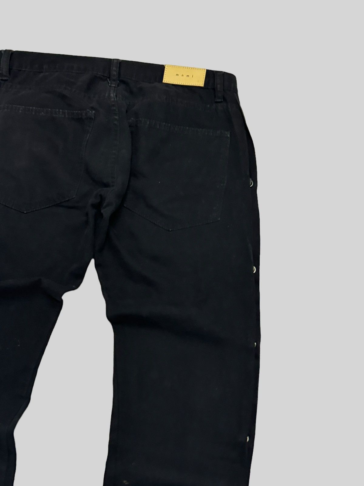Hysteric Glamour × Japanese Brand Vintage MNML Double Knee Side Button Zipper Bondage Denim Size US 33 - 11 Thumbnail