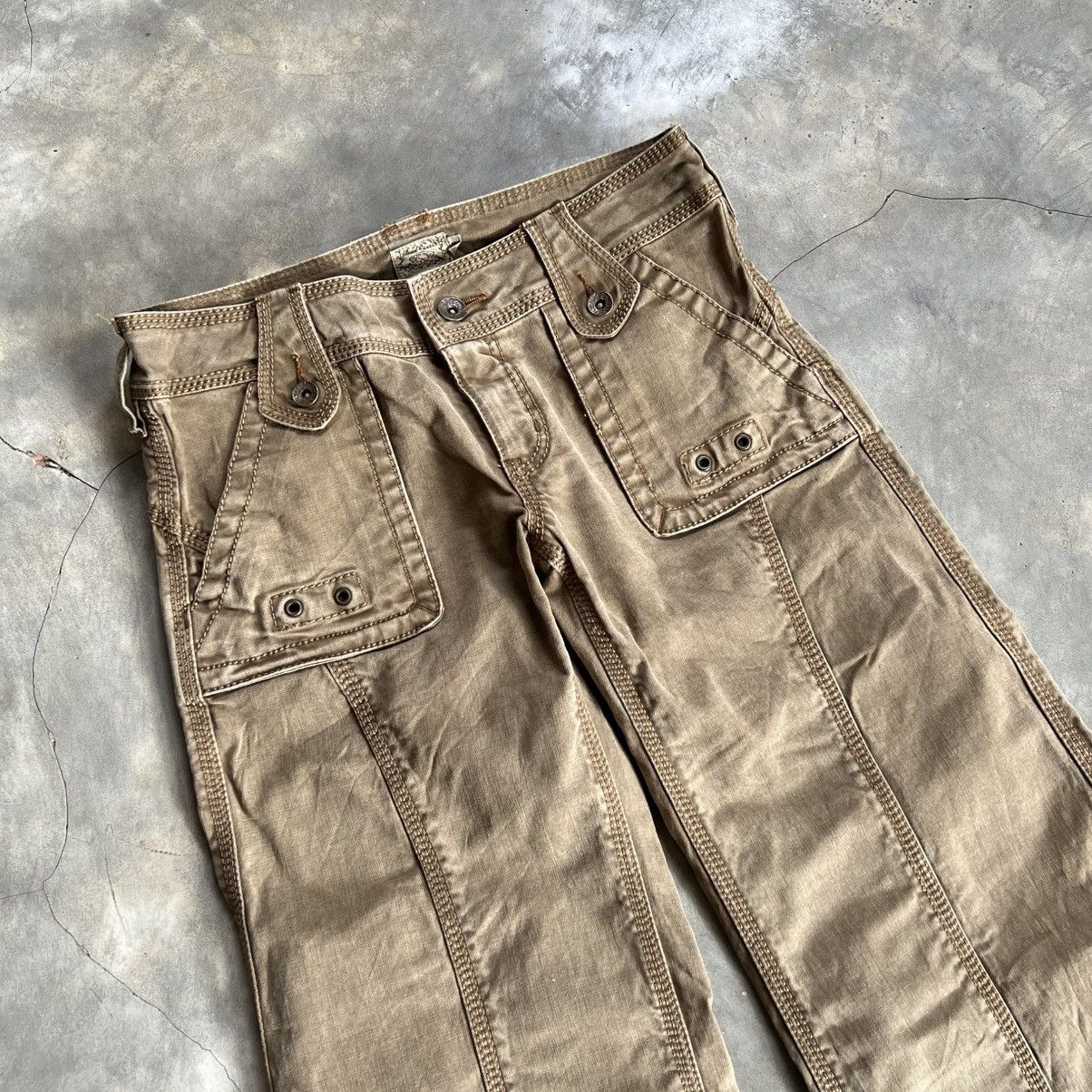 Hysteric Glamour 2000’s Flamingofirm Fatigue Flared Pants Size US 28 / EU 44 - 3 Thumbnail