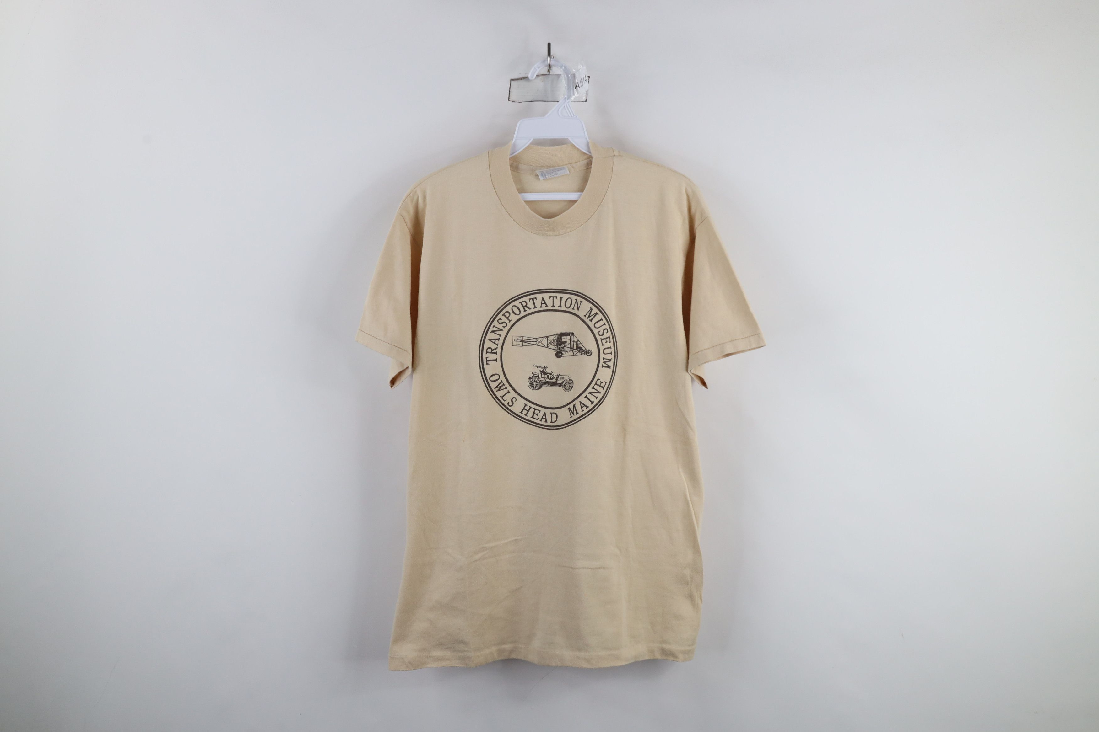 Vintage Vintage 80s Transportation Museum Owls Head Maine T-Shirt Size US L / EU 52-54 / 3 - 1 Thumbnail
