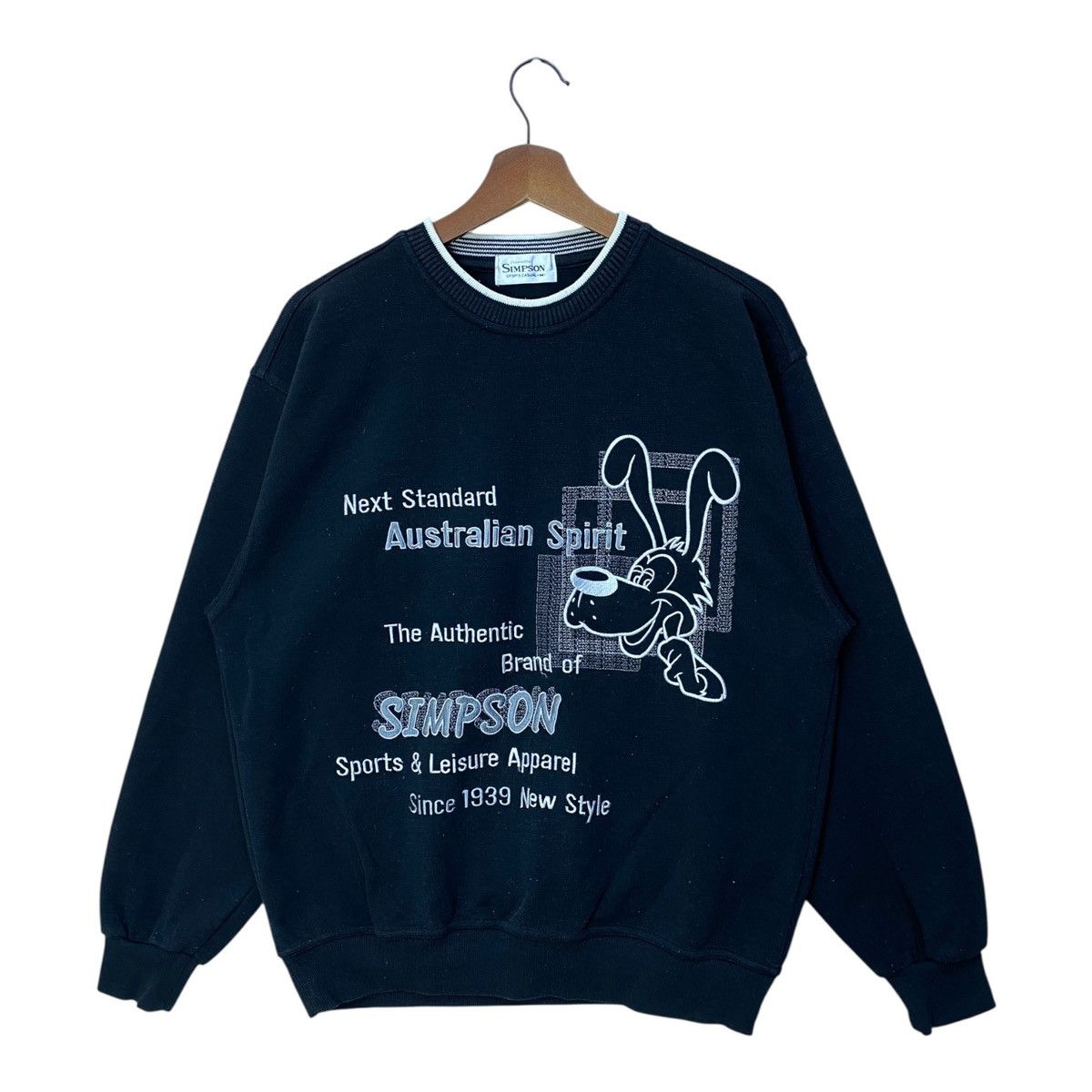 Vintage Vintage Simpson Sweatshirt Australian Spirit Retro Medium Size US M / EU 48-50 / 2 - 1 Thumbnail