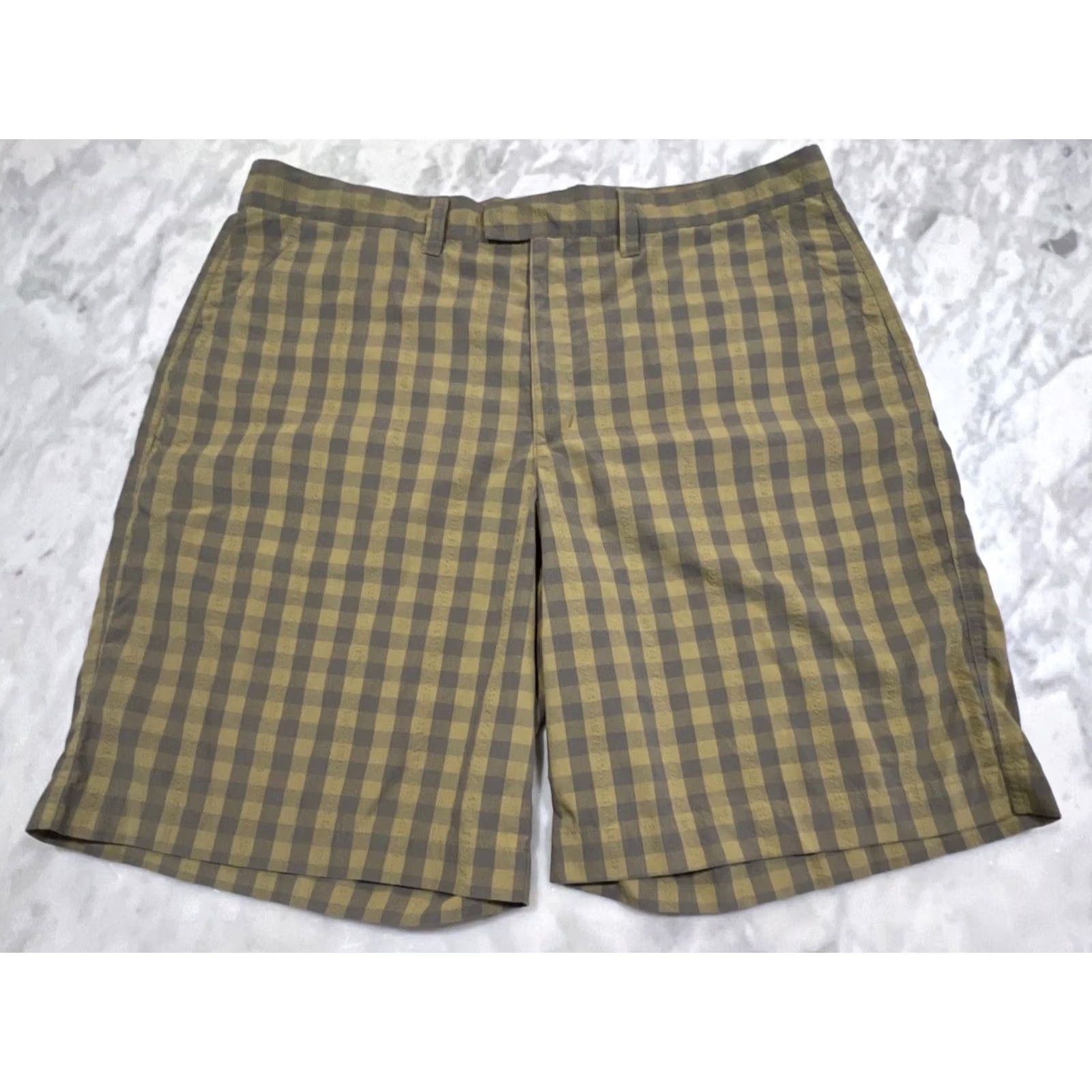 Patagonia Patagonia Shorts Men's 38 Gray Green Seersucker Lightweight Cotton Polyester Size US 34 / EU 50 - 2 Thumbnail