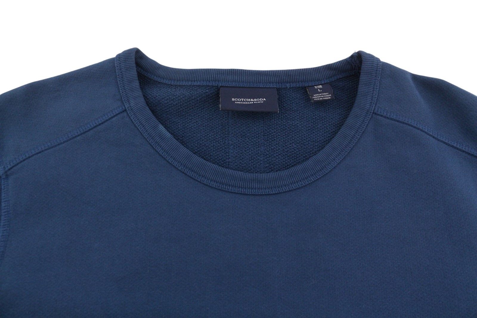 Scotch & Soda L Dark Blue Crew Neck Sweatshirt 88546 Size US L / EU 52-54 / 3 - 4 Thumbnail