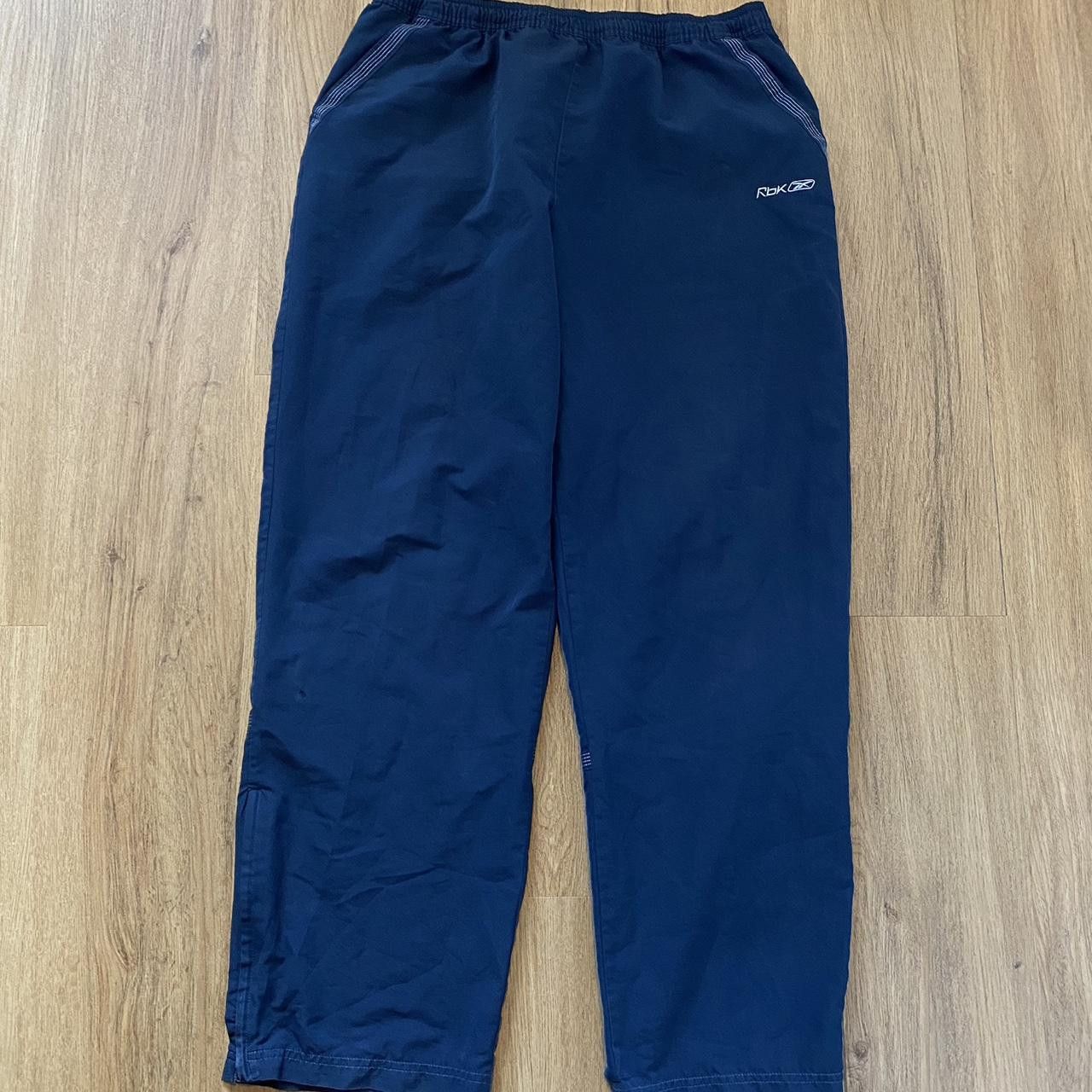 Reebok Navy Reebok tracksuit bottoms with embroidered logo Size US L / EU 52-54 / 3 - 1 Thumbnail