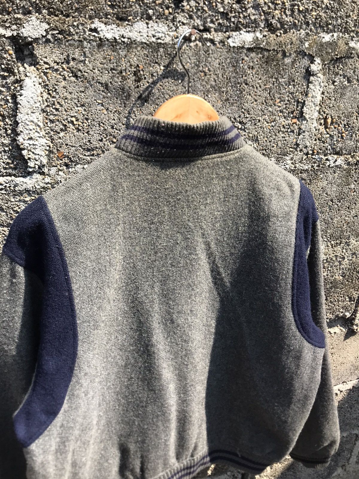 Japanese Brand × Vintage 🔥Vintage Debordal Grey Wool Varsity Jacket Size US L / EU 52-54 / 3 - 11 Thumbnail