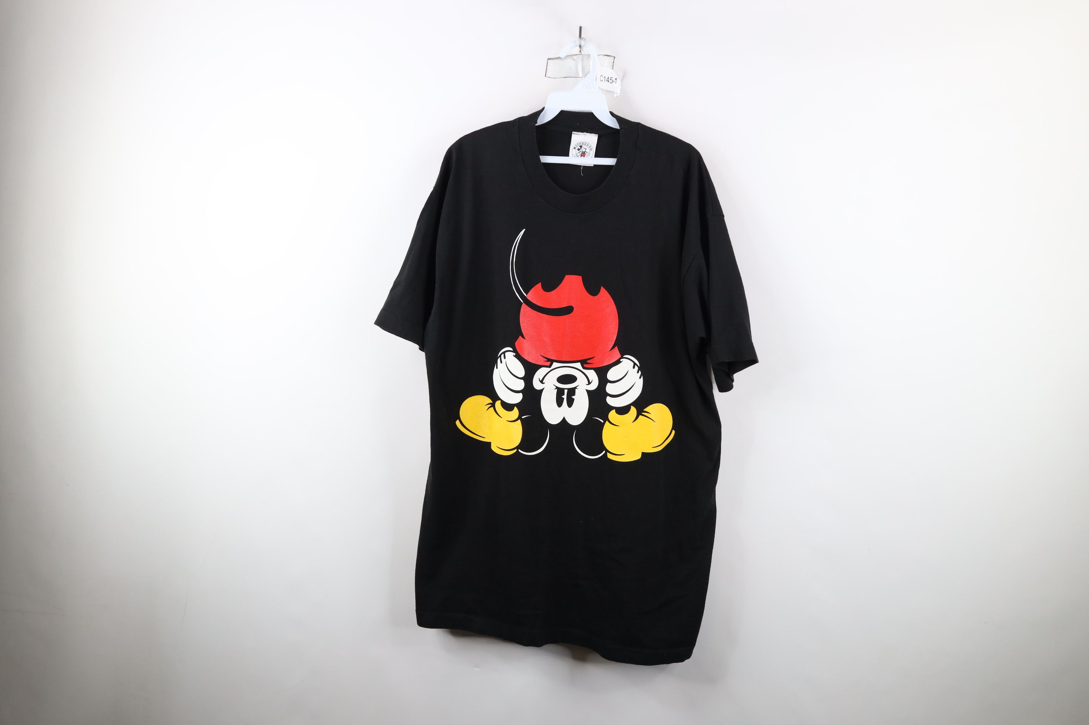 Vintage 90s Disney Bent Over Mickey Mouse T-Shirt Black USA