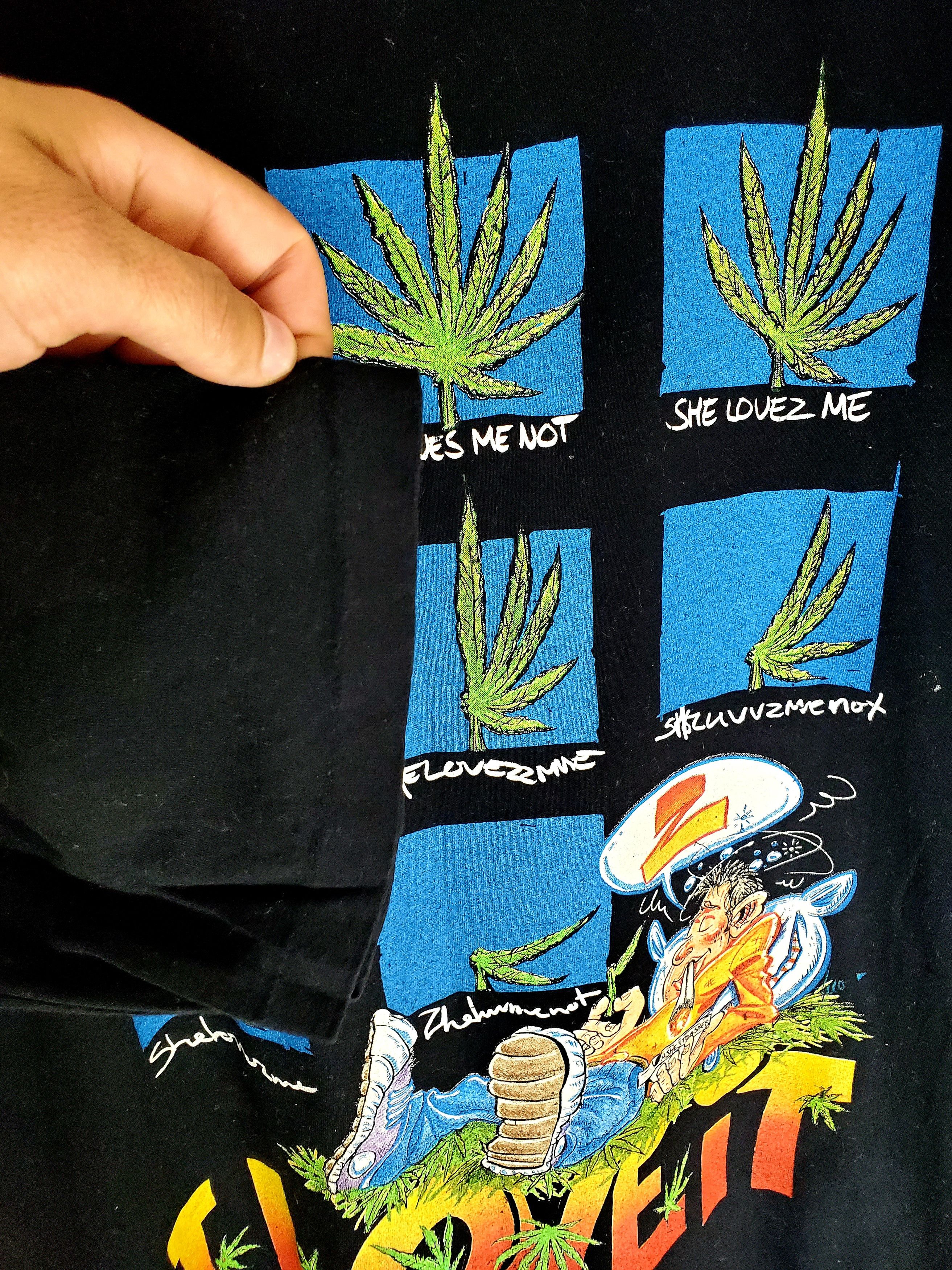 Vintage Vintage 90s Love It Amsterdam CANNABIS POT Fox TeesT-Shirt M Size US M / EU 48-50 / 2 - 4 Thumbnail