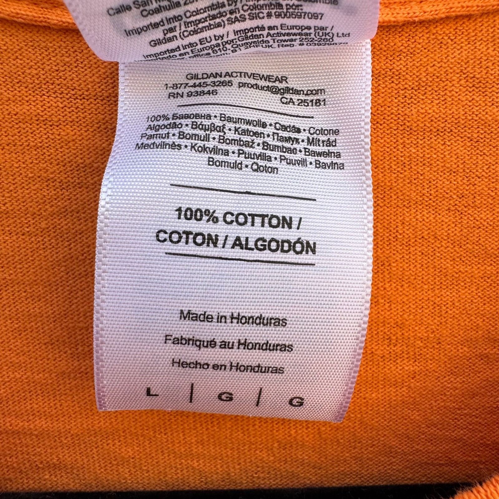 Gildan Gildan Ultra Cotton Orange Valley View Casino San Diego Grap Size US L / EU 52-54 / 3 - 7 Thumbnail