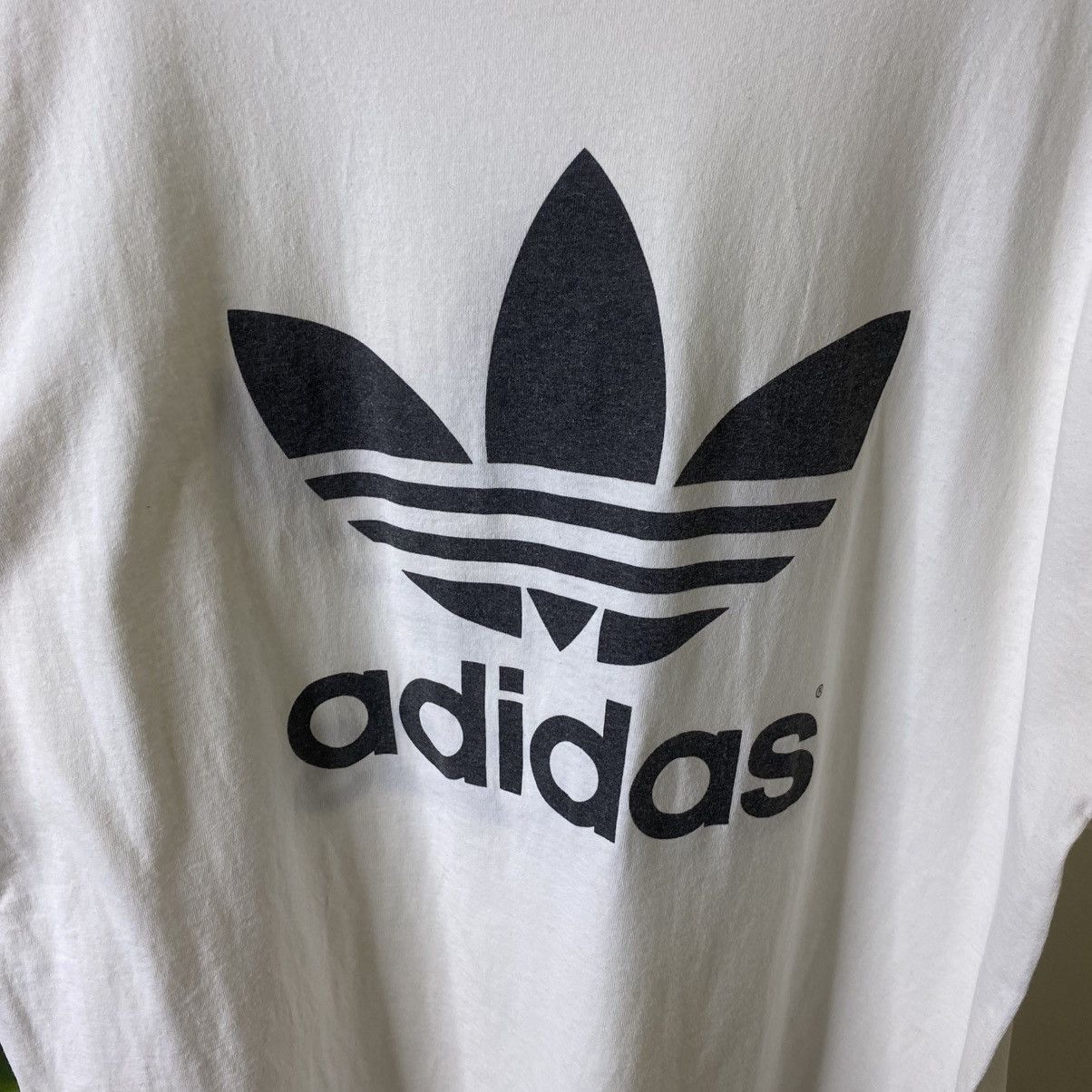 Adidas Vintage 1990s Adidas Double Sided Graphic T Shirt Size US XXL / EU 58 / 5 - 7 Thumbnail
