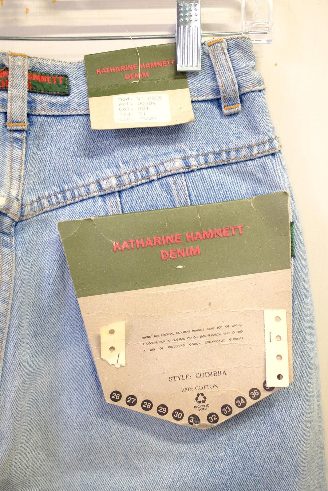Katharine Hamnett London 90's Katharine Hamnett Light Wash Straight-Leg Jeans Size 32" / US 10 / IT 46 - 5 Thumbnail