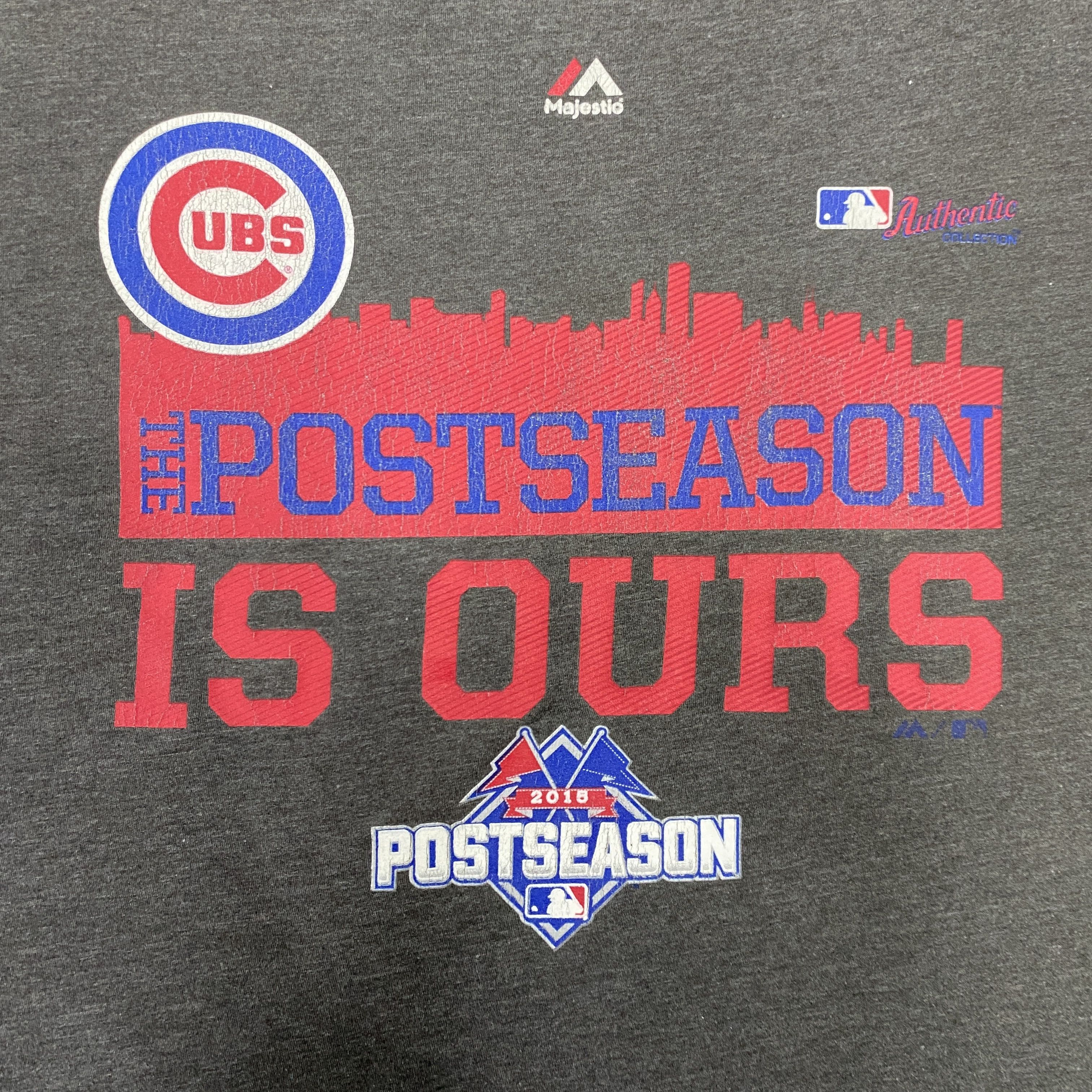 Majestic MLB Chicago Cubs Post Season "Post Season is Ours" - K027 Size US L / EU 52-54 / 3 - 3 Thumbnail