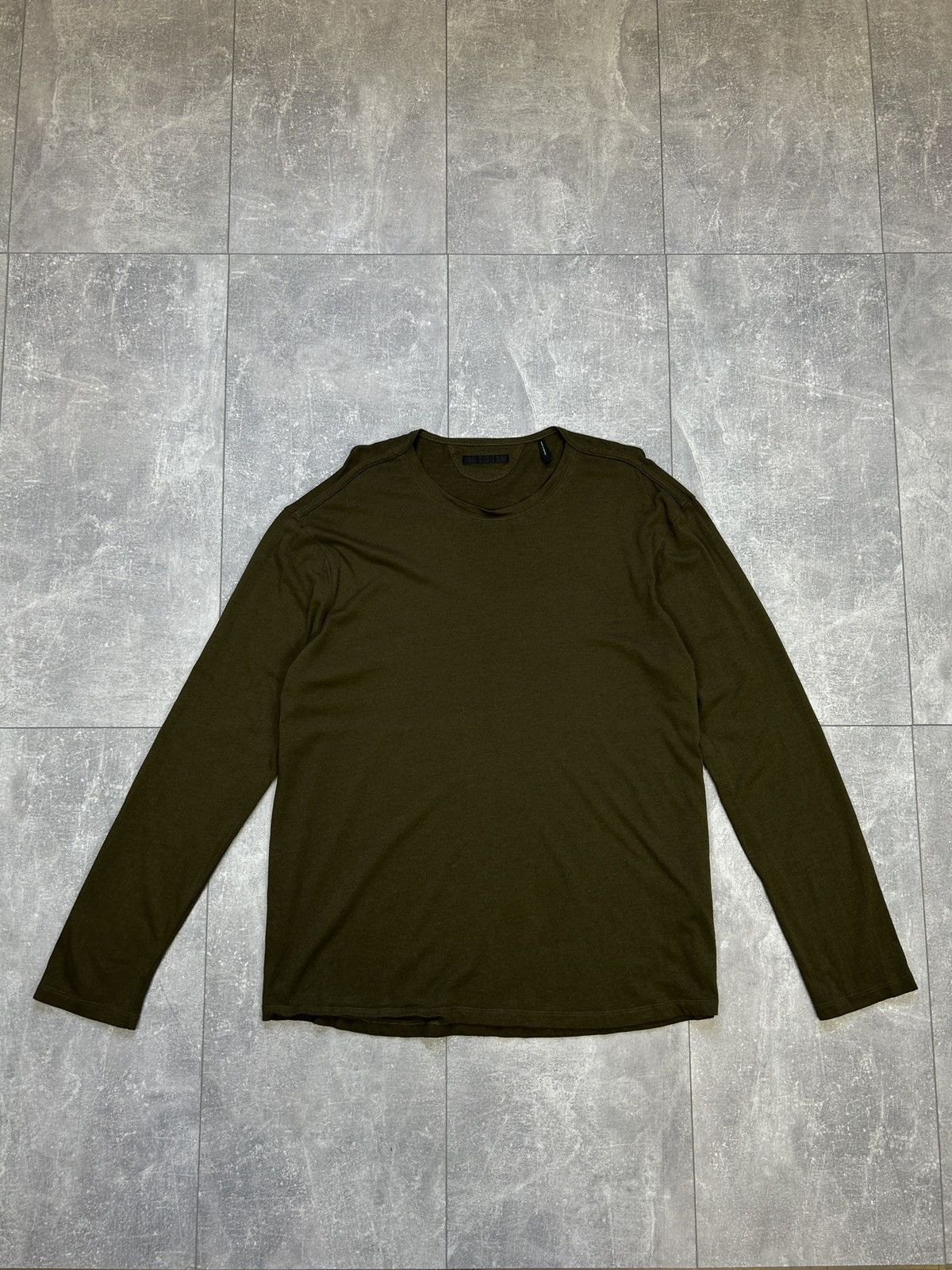 Image of Mens Vintage Helmut Lang Longsleeve T-Shirt Luxury Tee Green (Size XL)