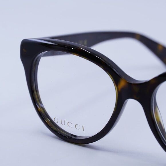 Gucci 🕶️ New Gucci GG1590O 005 Havana Eyeglasses 52mm Size ONE SIZE - 4 Thumbnail